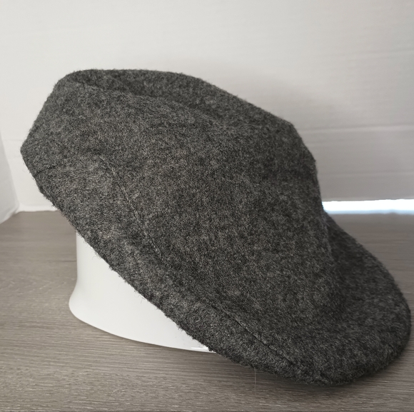 Vintage Dobbs Fifth Avenue Felted Wool Newsboy Cap Gray Mens 7 Cabbie Hat - Picture 5 of 14